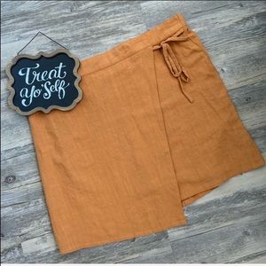 •A New Day• mustard color tied skirt